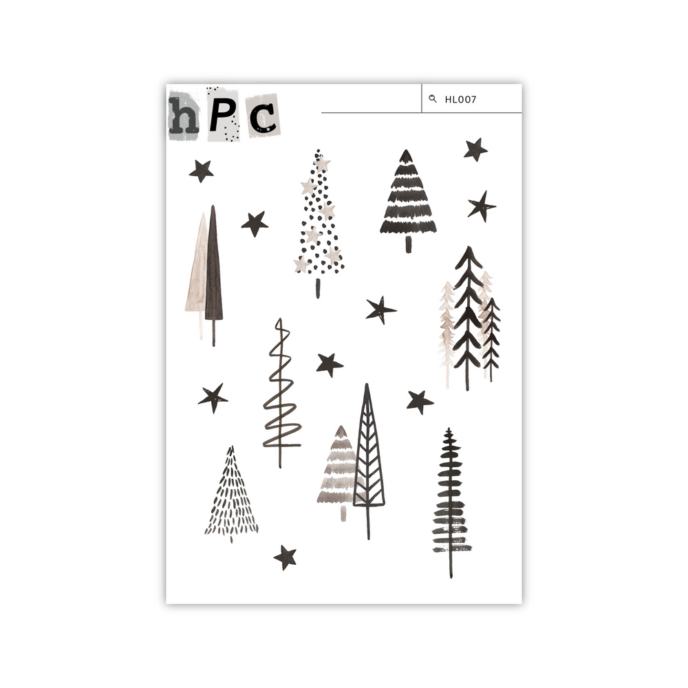Cozy Trees Sticker Sheet