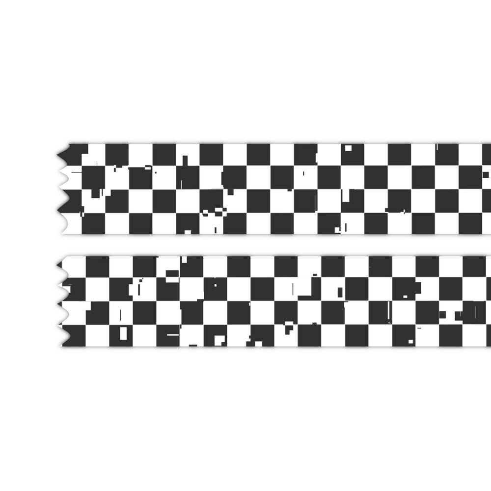 Glitched Checkered Washi Tape 30mmx10m