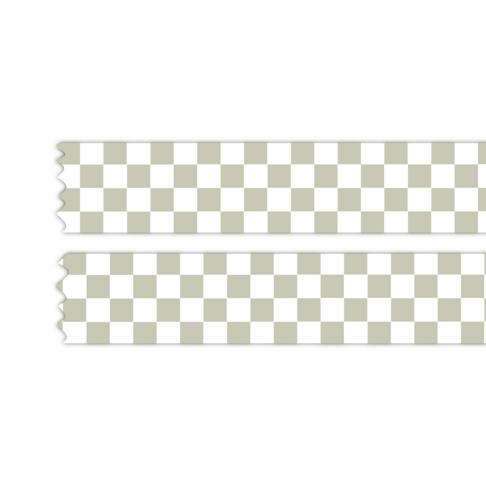 Checkered Washi Tape 30mmx10m - Pistachio