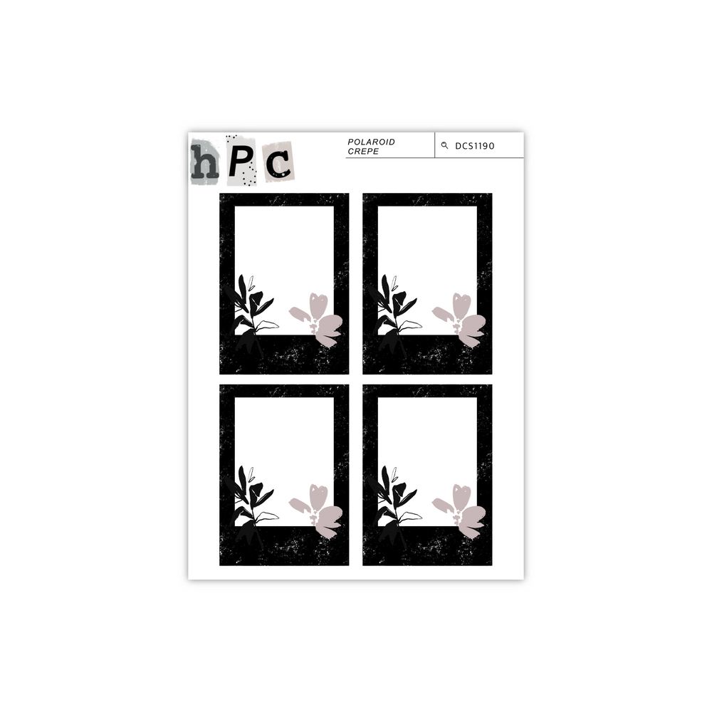 Polaroid Crepe Deco Sticker Sheet