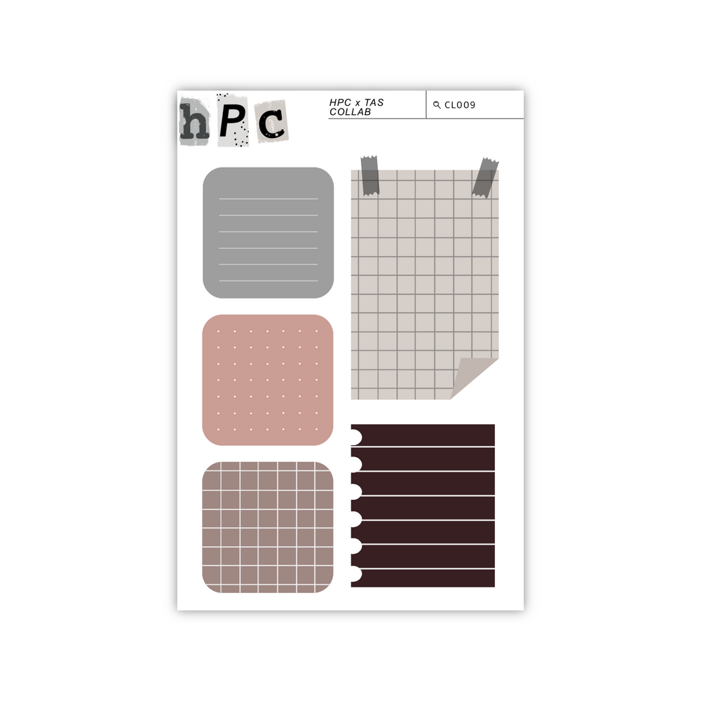 Sound Cloud Notes Sticker Sheet