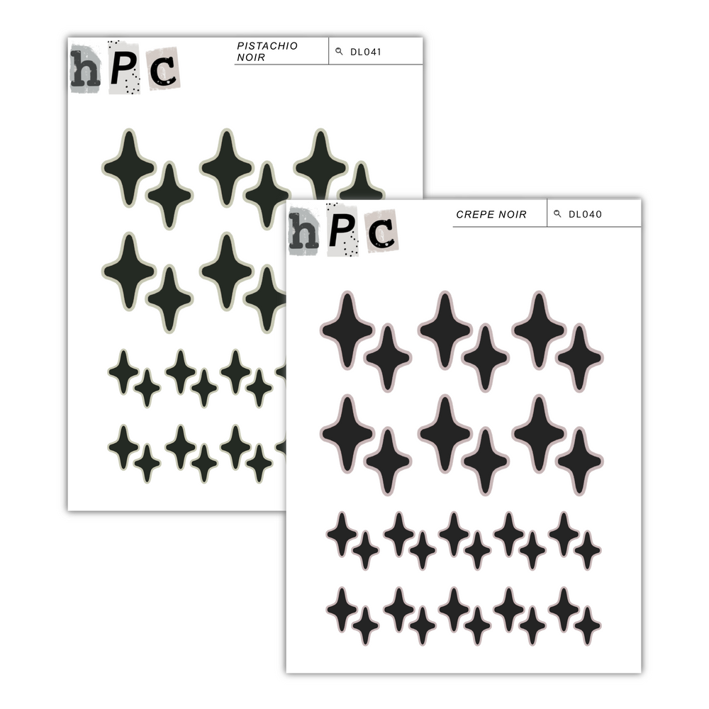 Sparkles Deco Sticker Sheet