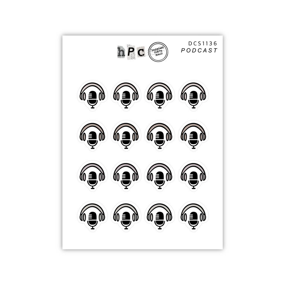Podcast Deco Sticker Sheet