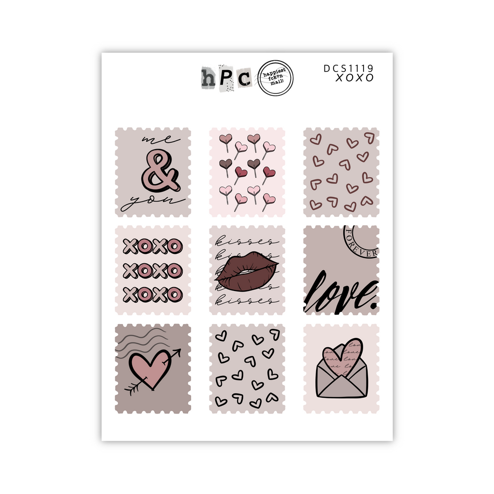 XOXO Collection Stamps