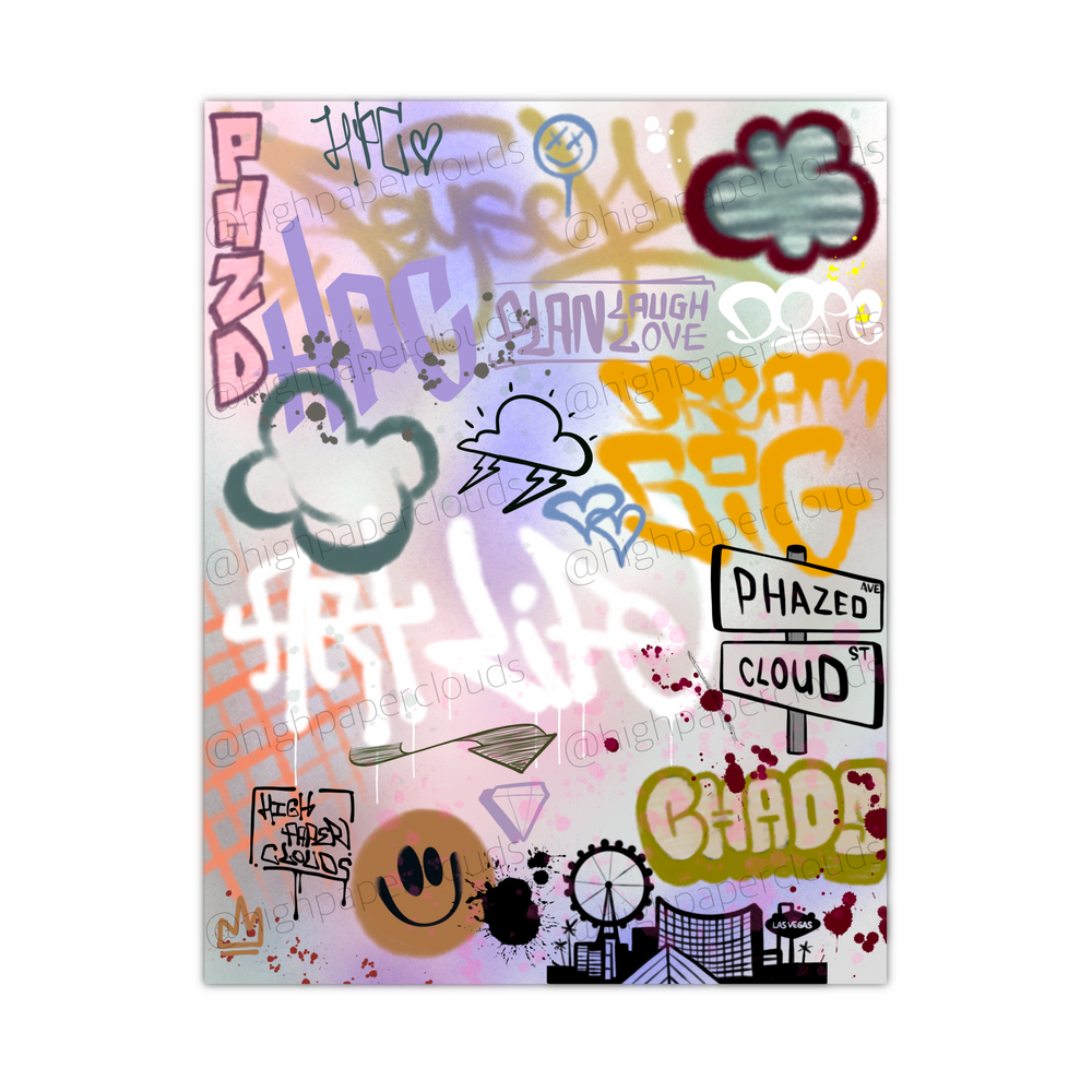 Graffiti Mash Up Digital Paper