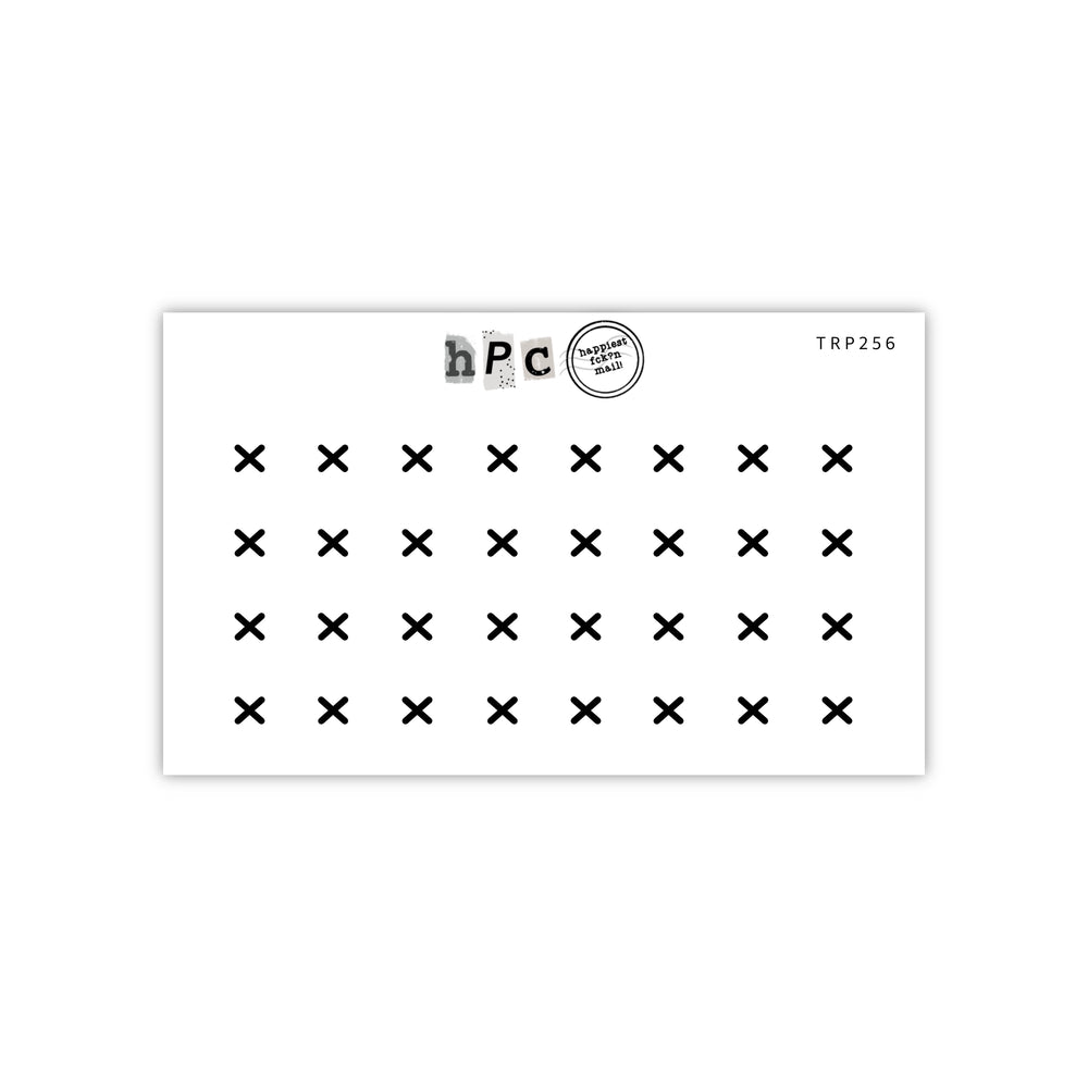 Mini X’s Transparent Sticker Sheet