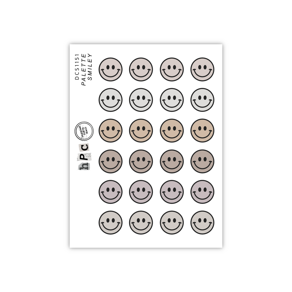Palette Smiles Deco Sticker Sheet